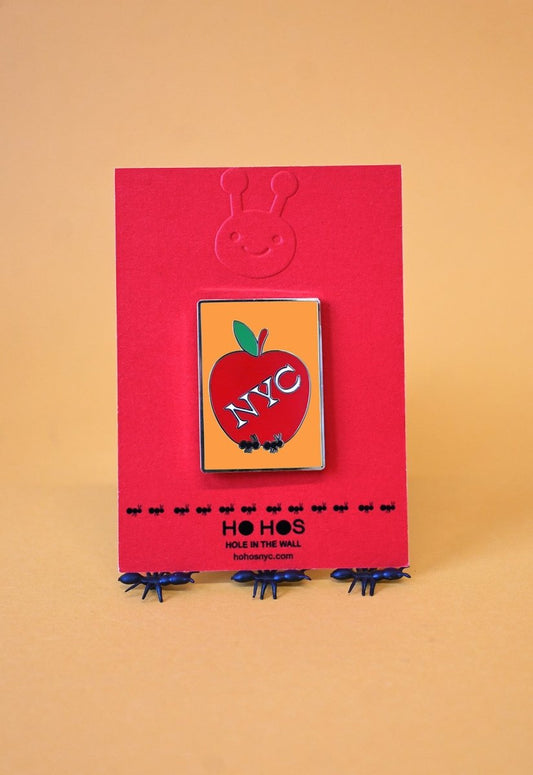 "Big Apple" enamel pin HO HOS HOLE IN THE WALL